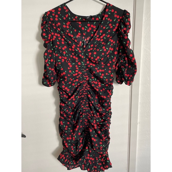 Puff Sleeve Mini Dress - Picture 2 of 5